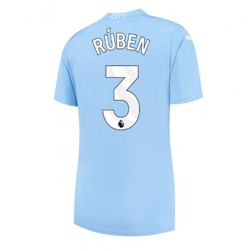 Manchester City Ruben Dias #3 Domaci Dres za Ženska 2023-24 Kratak Rukav